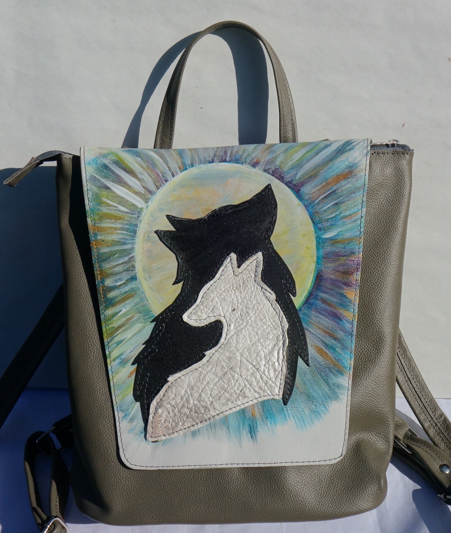 RUCSAC DE PIELE NATURALA INNER PEACE