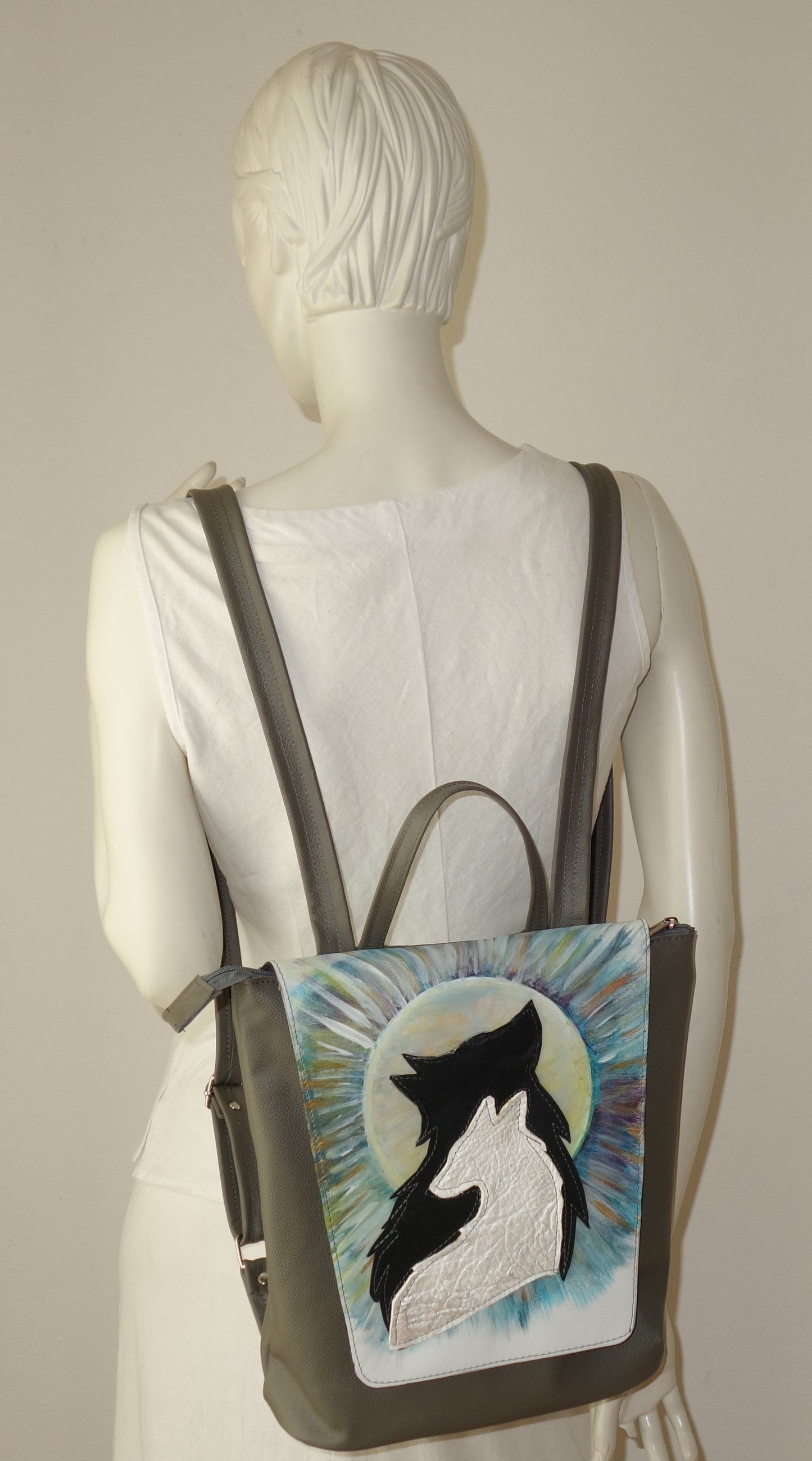RUCSAC DE PIELE NATURALA INNER PEACE