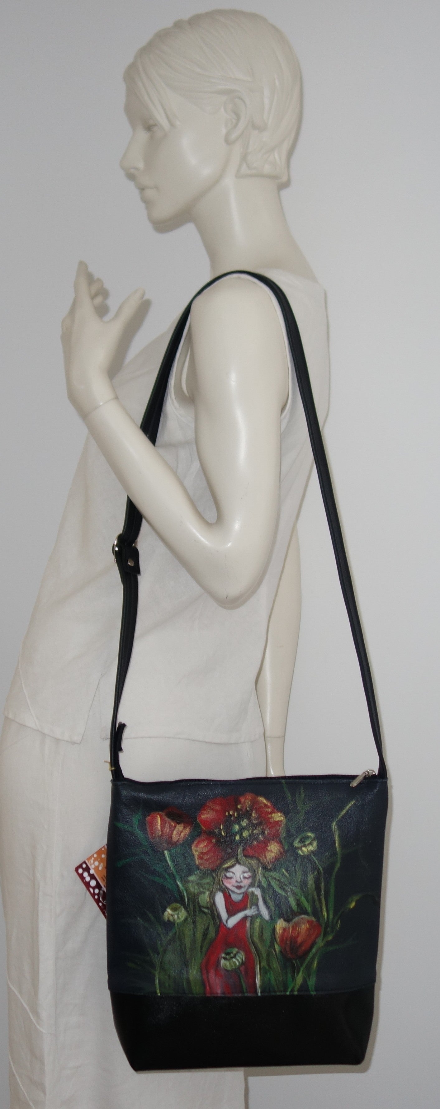 GEANTA DE PIELE NATURALA FLOWER DANCE