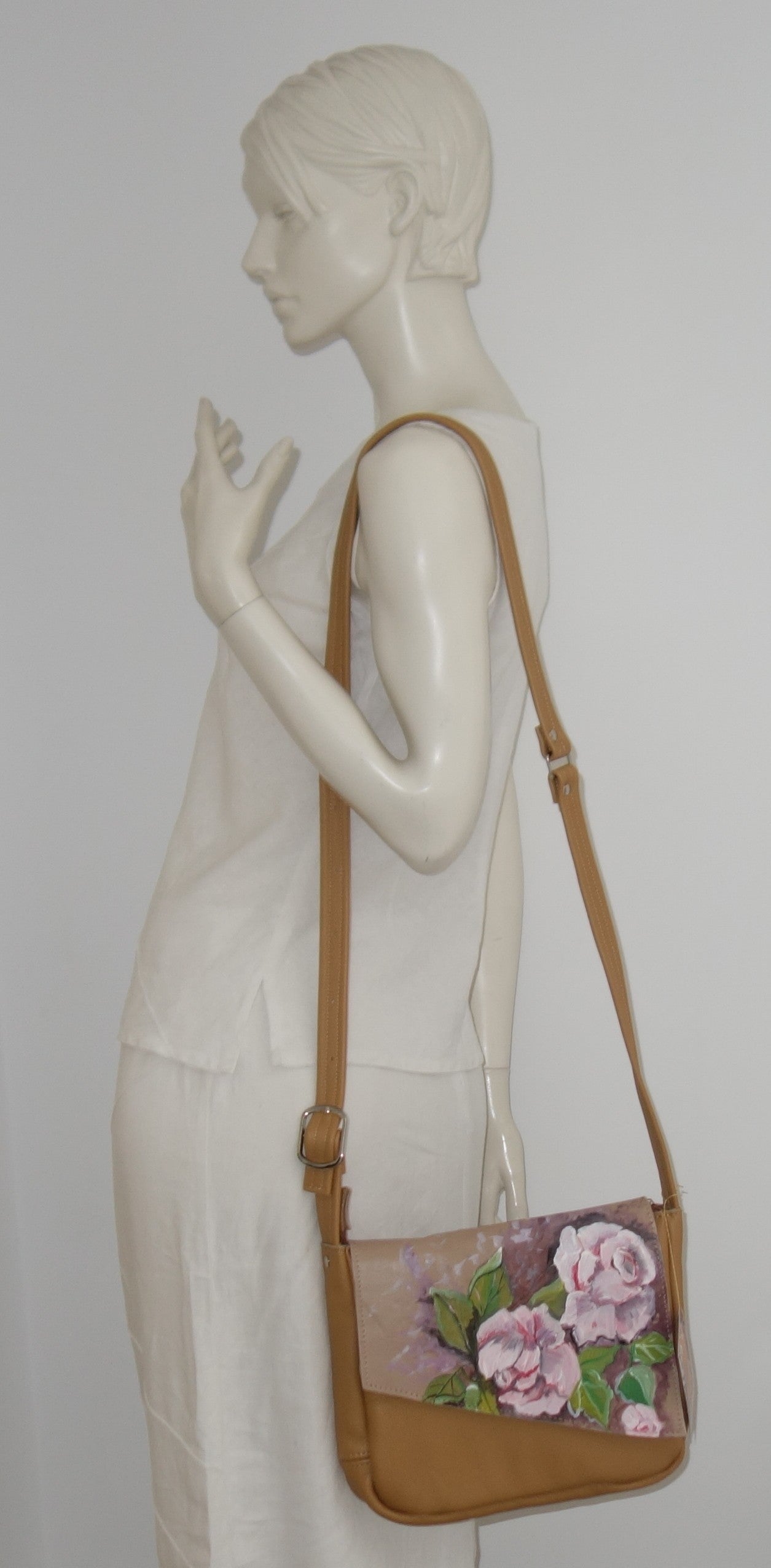 GEANTA DE PIELE NATURALA ACUARELA