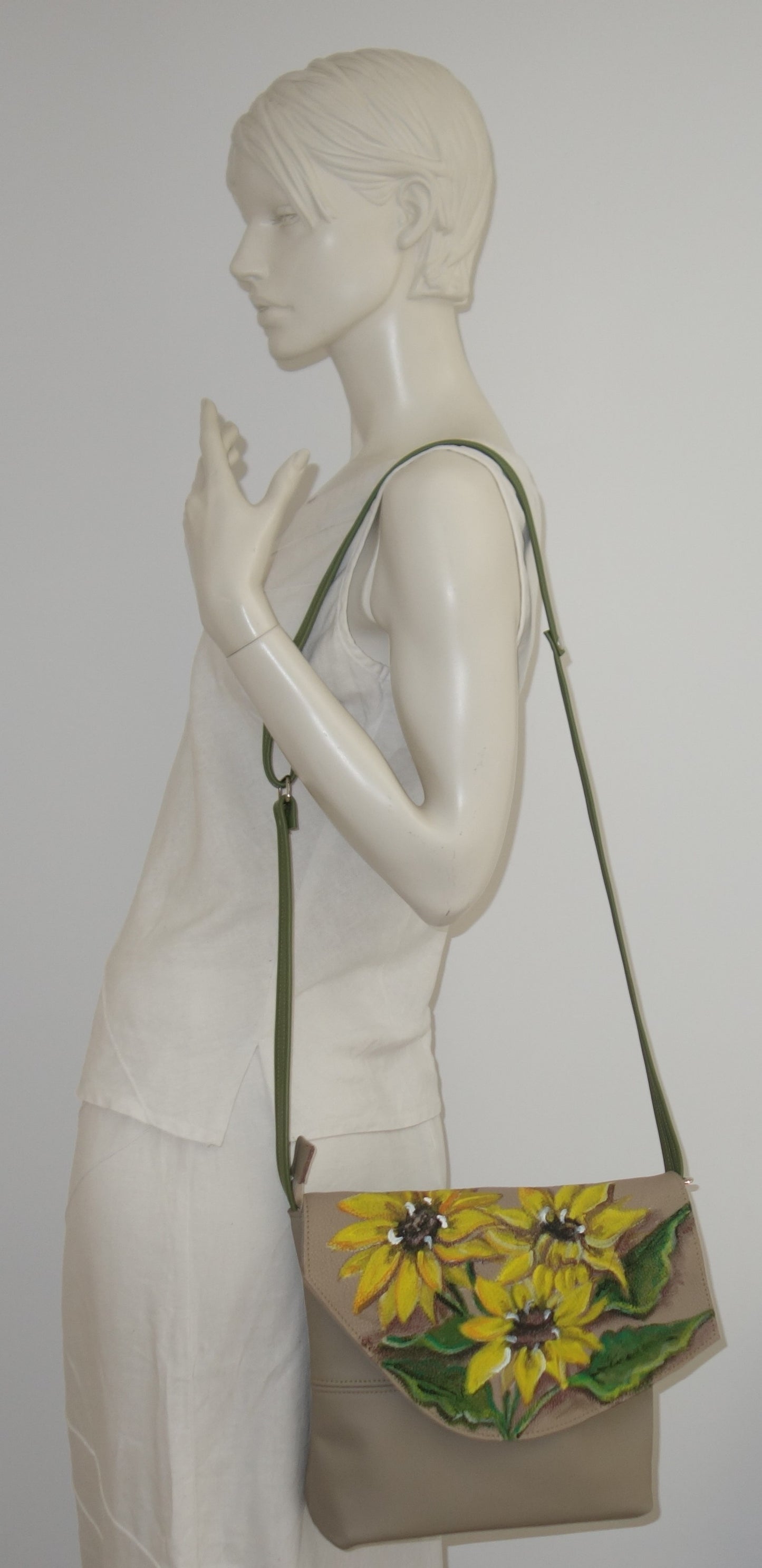 GEANTA DE PIELE NATURALA INFLORIRE