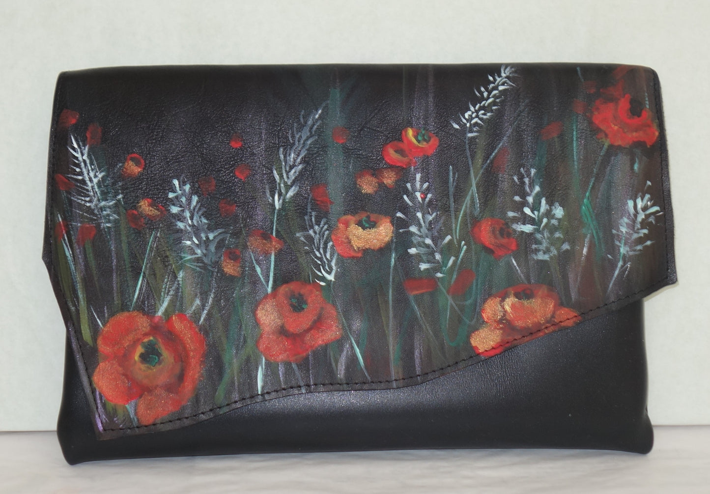 PLIC DE PIELE NATURALA POPPIES