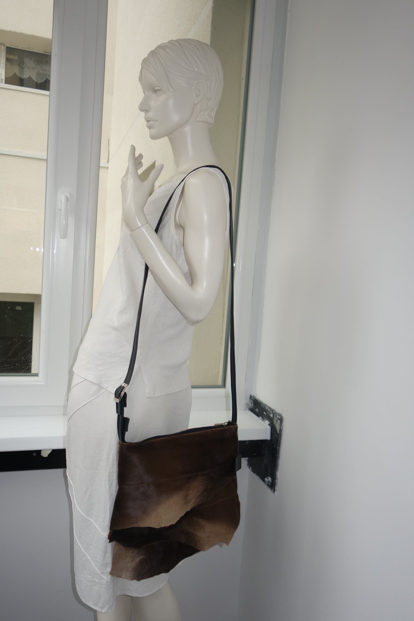 GEANTA DE PIELE NATURALA RAW 4