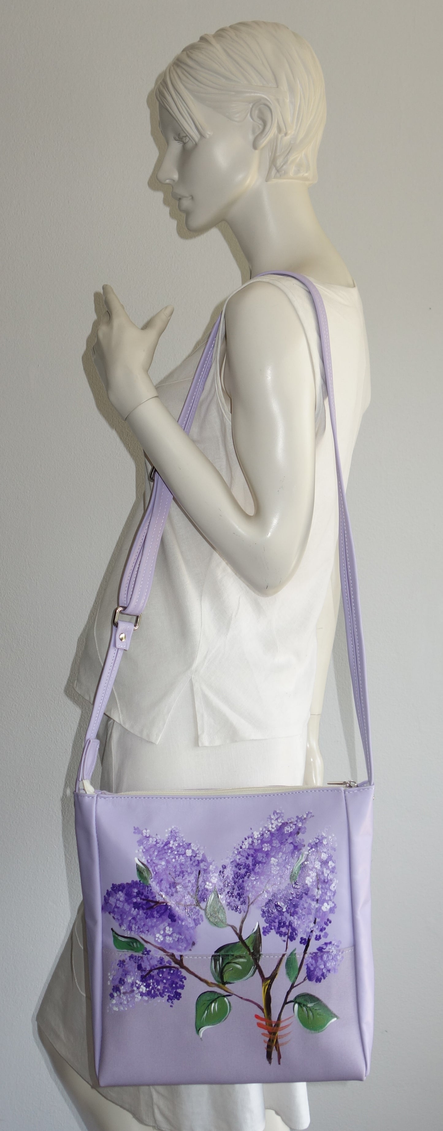 GEANTA DE PIELE NATURALA FLORI DE LILIAC