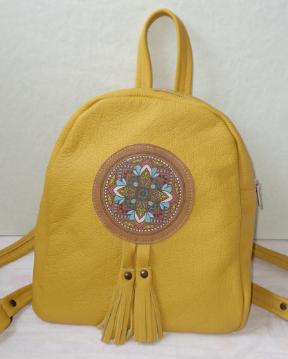 RUCSAC DE PIELE NATURALA MANDALA 2