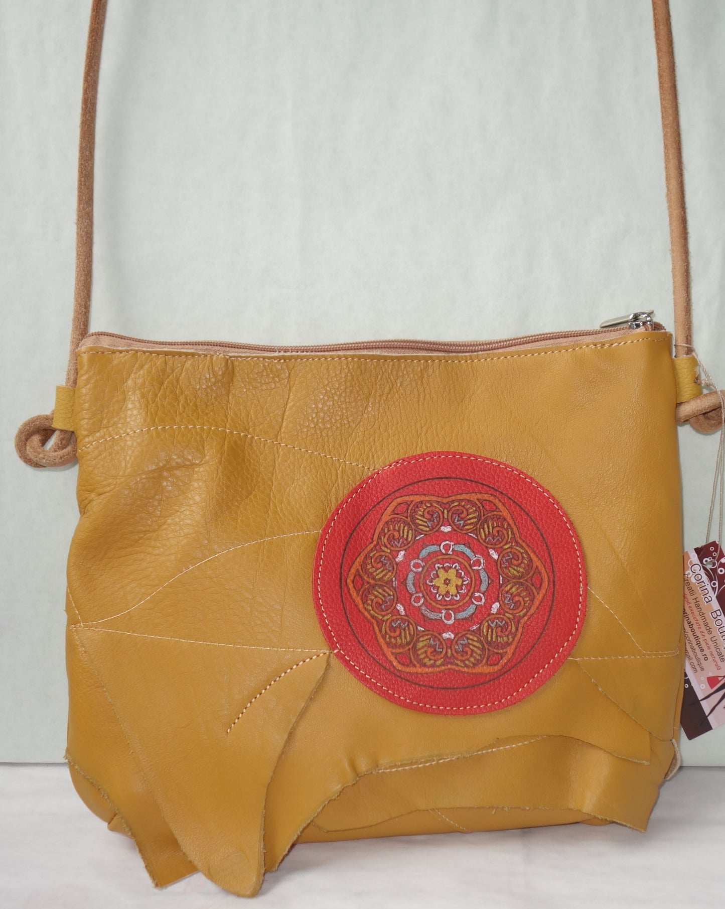 GEANTA DE PIELE NATURALA MANDALA