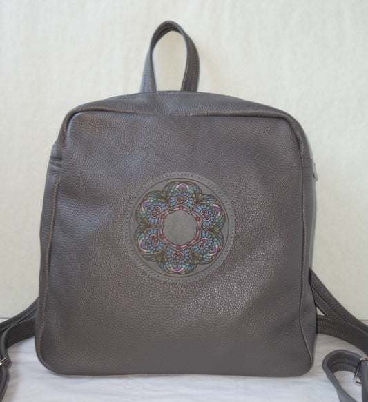 RUCSAC DE PIELE NATURALA MANDALA