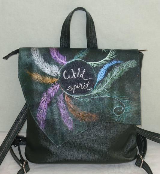 RUCSAC DE PIELE NATURALA BEAUTY