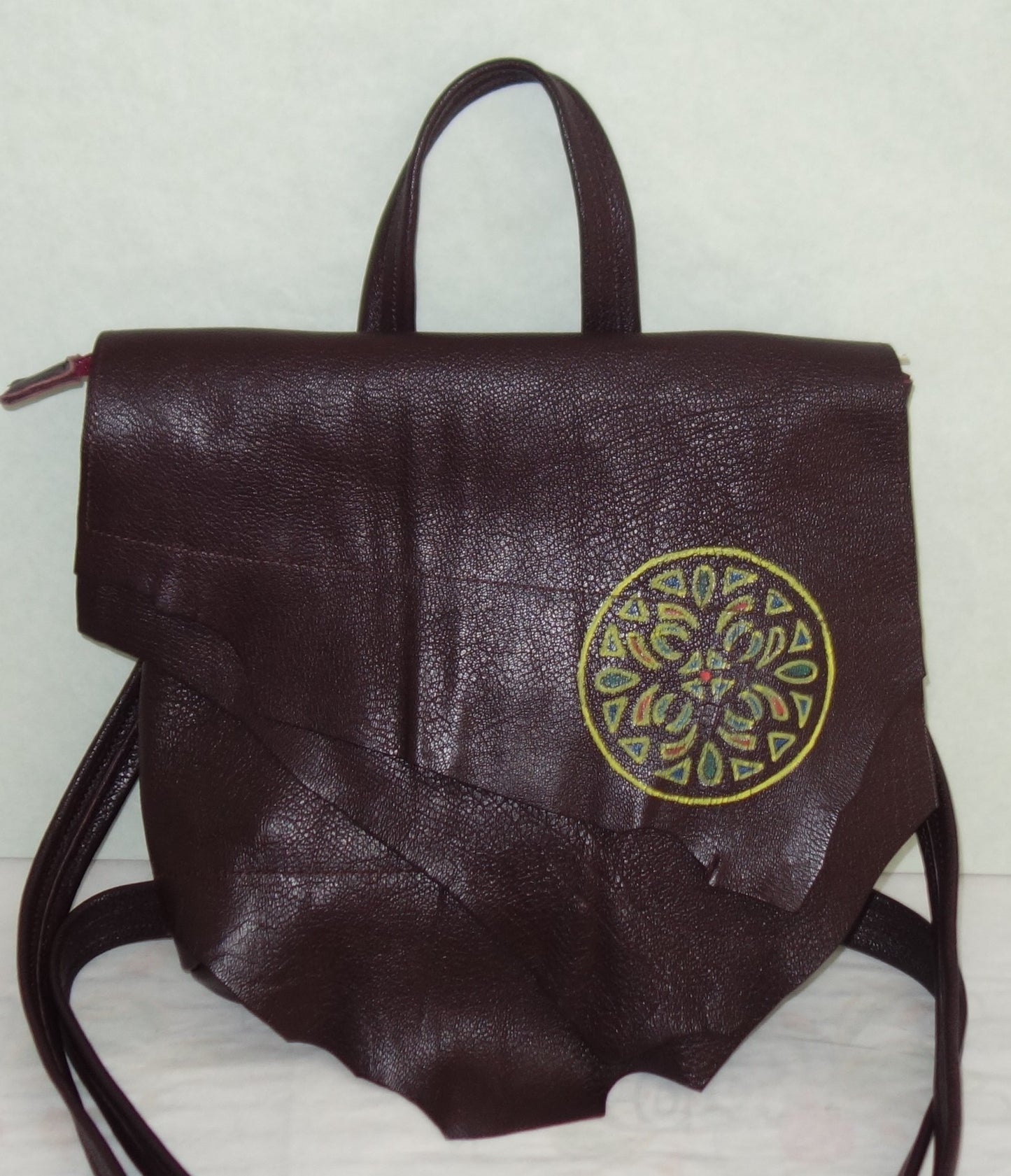 RUCSAC DE PIELE NATURALA MANDALA 2