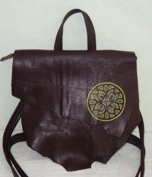 RUCSAC DE PIELE NATURALA MANDALA