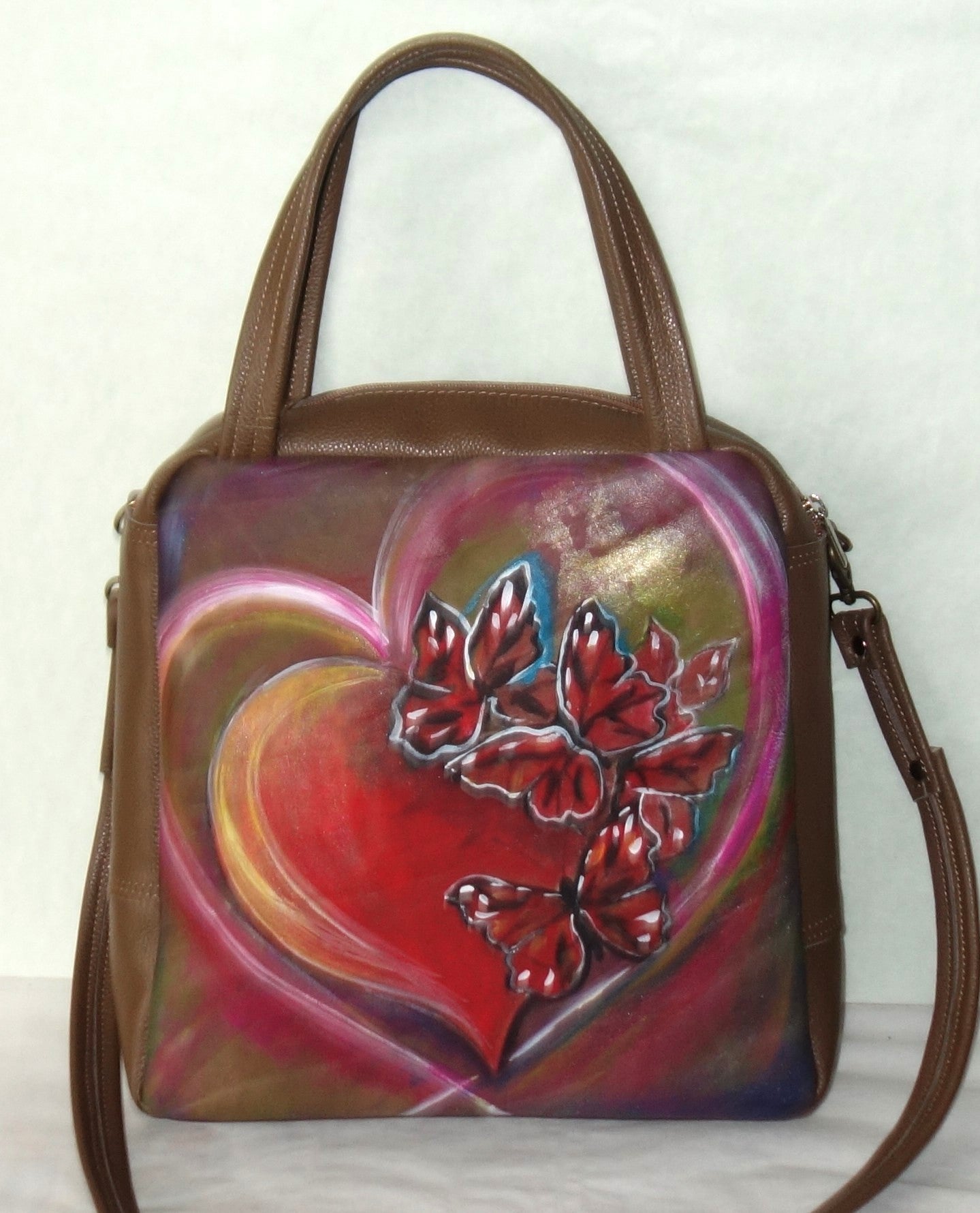 POSETA DE PIELE NATURALA VARA