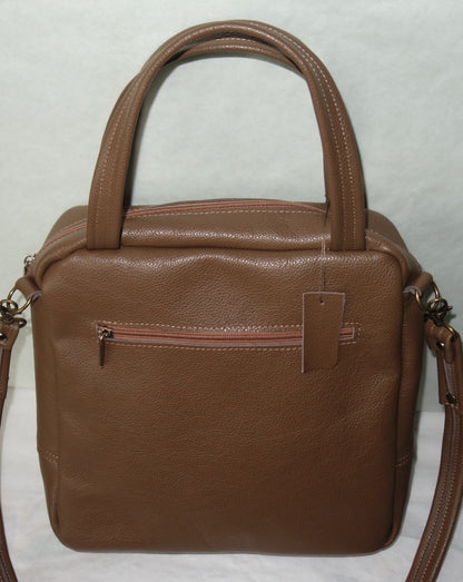 POSETA DE PIELE NATURALA VARA