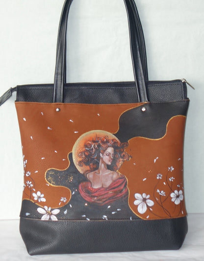 POSETA DE PIELE NATURALA DARE