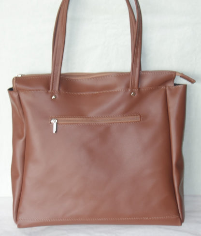 POSETA DE PIELE NATURALA THE ONE