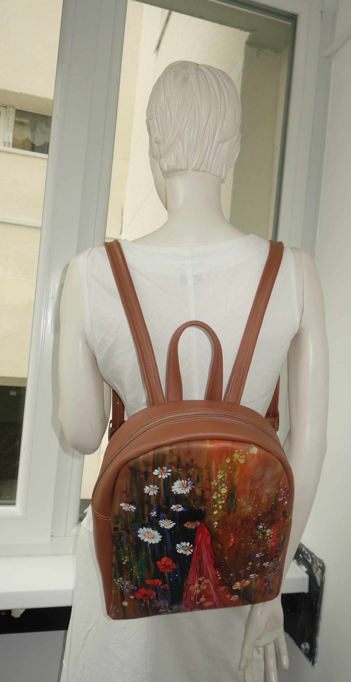 RUCSAC DE PIELE NATURALA INNER PEACE