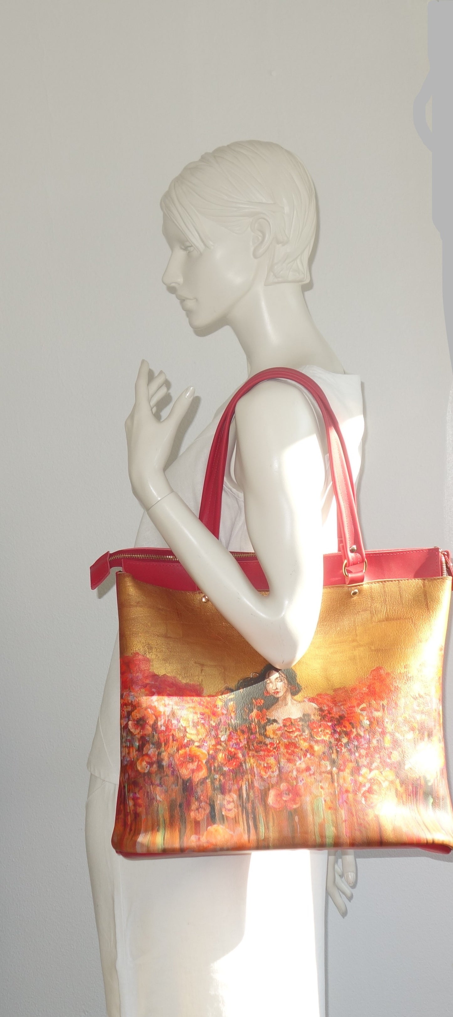 POSETA DE PIELE NATURALA EXOTICA