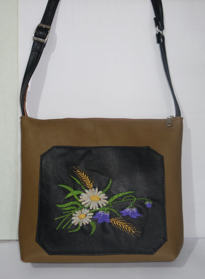 GEANTA DE PIELE NATURALA KAKI