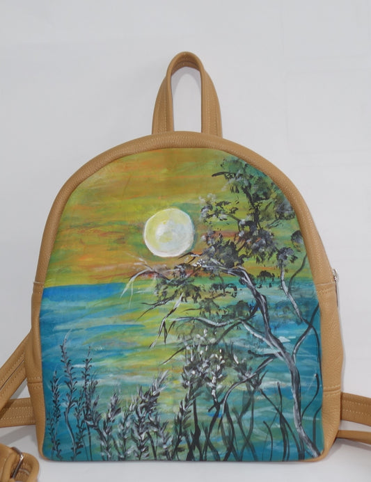 RUCSAC DE PIELE NATURALA SUNSET VIEW