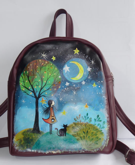 RUCSAC DE PIELE NATURALA JOY