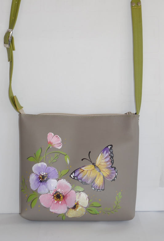 GEANTA DE PIELE NATURALA MULTICOLOR