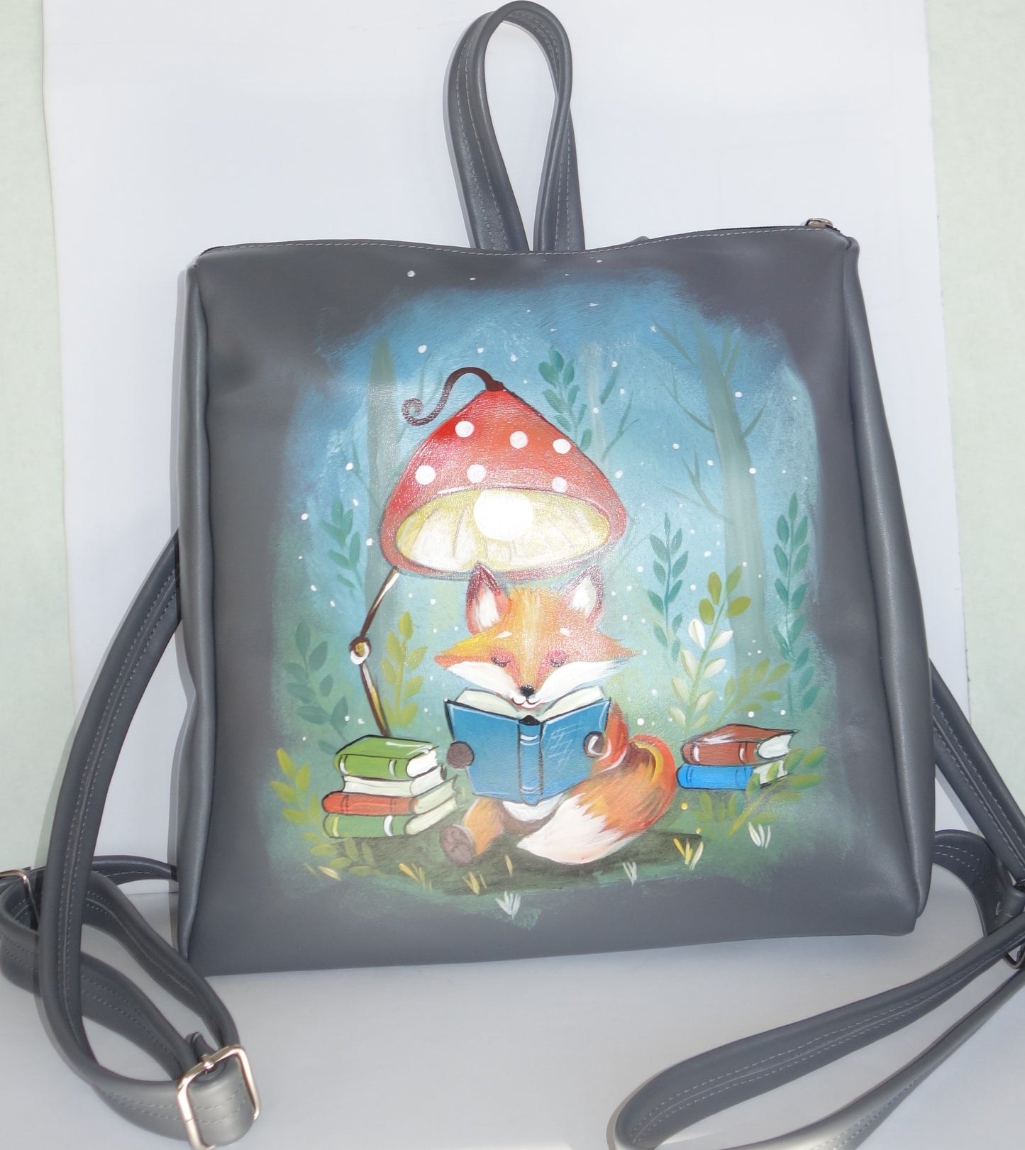 RUCSAC DE PIELE NATURALA  LUMINA MAGICA