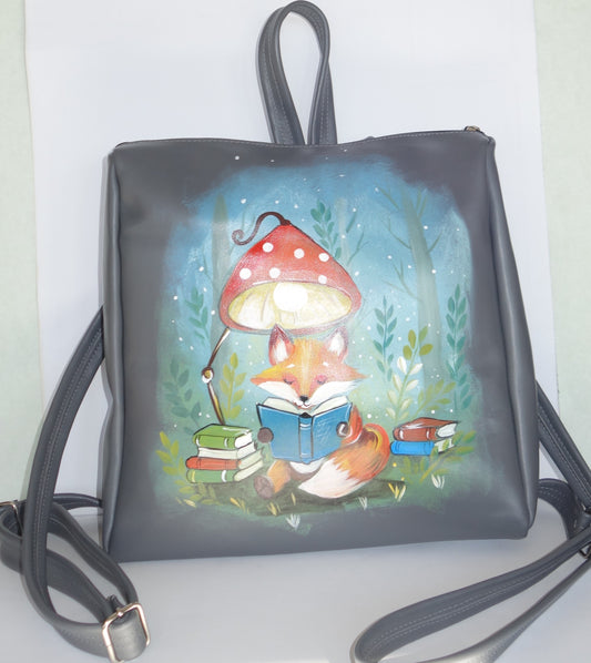 RUCSAC DE PIELE NATURALA  LUMINA MAGICA