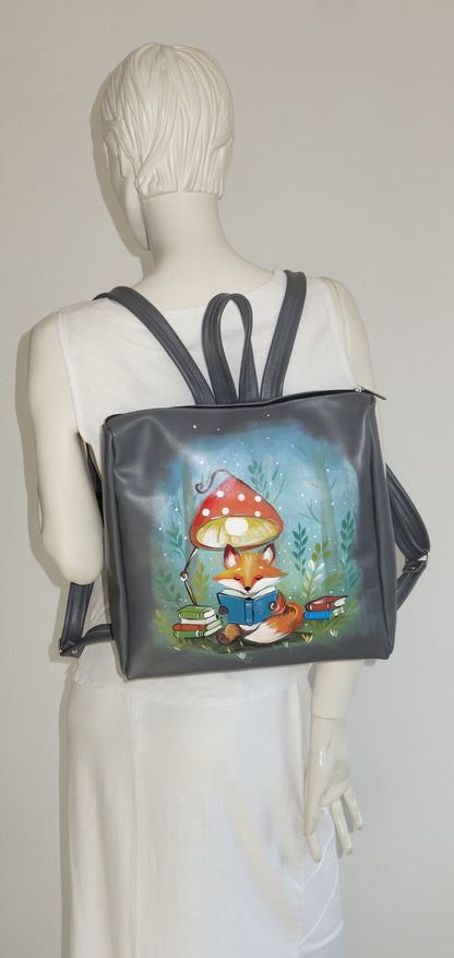 RUCSAC DE PIELE NATURALA  LUMINA MAGICA