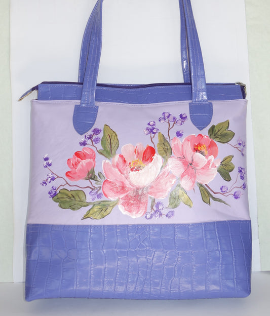 POSETA DE PIELE NATURALA INDIGO