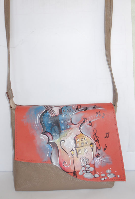 GEANTA DE PIELE NATURALA WINGS