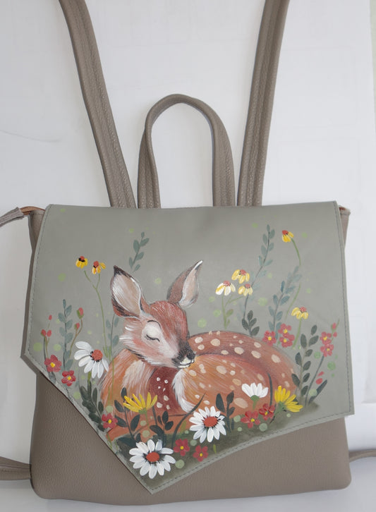 RUCSAC DE PIELE NATURALA CAPRIOARA