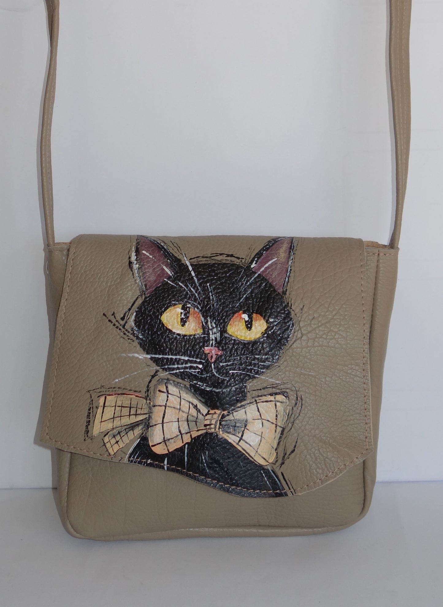 GEANTA PIELE NATURALA BLACK CAT