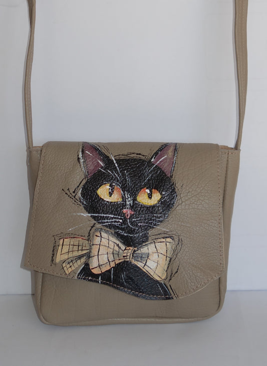 GEANTA PIELE NATURALA BLACK CAT