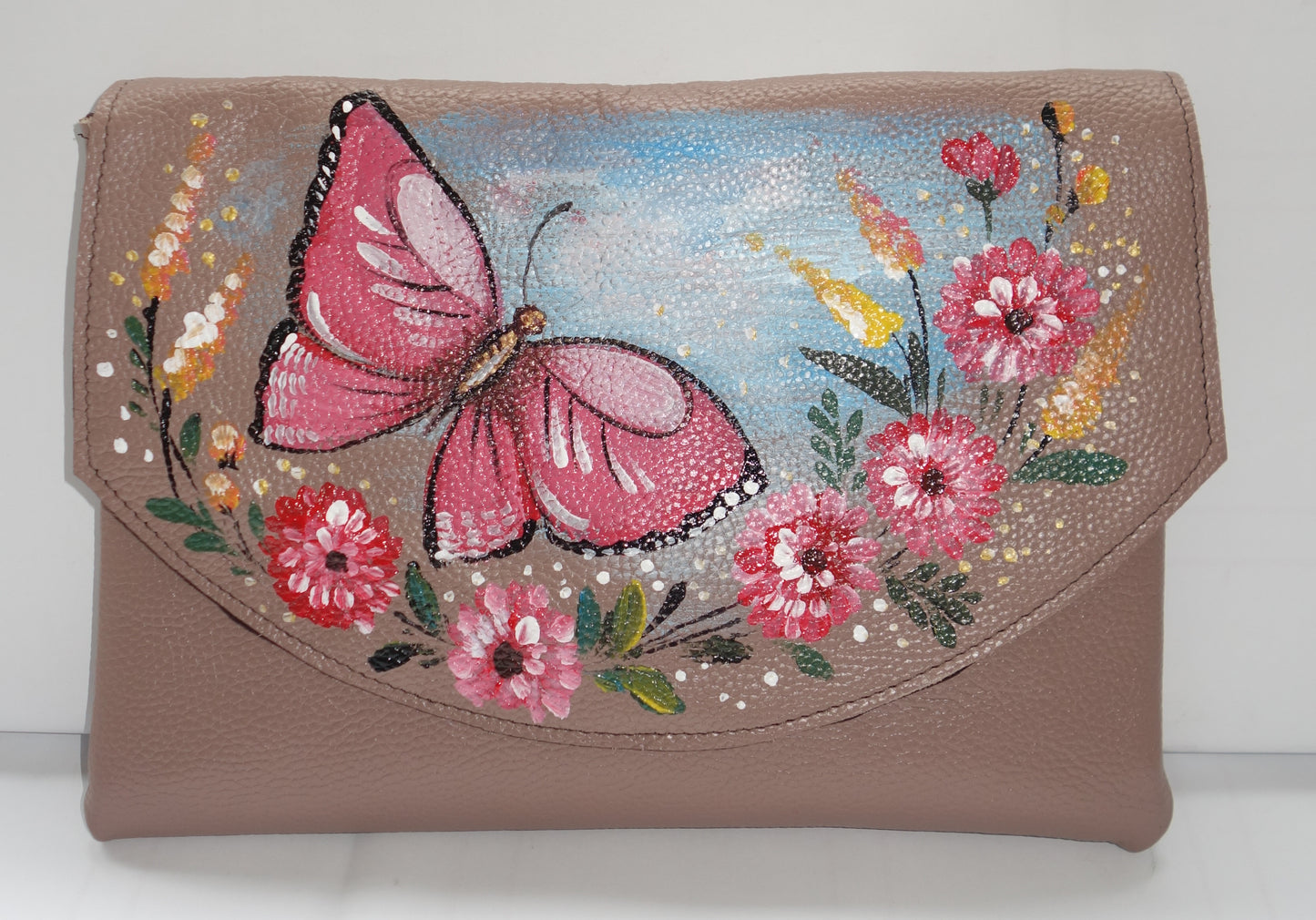 PLIC DE PIELE NATURALA BUTTERFLY DREAM