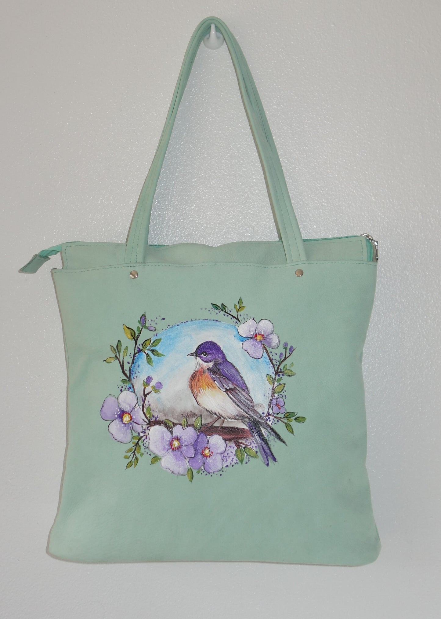 POSETA DE PIELE NATURALA NATURA IN CULORI