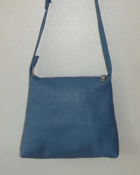 GEANTA DE PIELE NATURALA BLUE SERENTY
