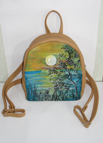 RUCSAC DE PIELE NATURALA SUNSET VIEW